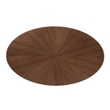Ebikon Walnut Round 5-Piece Dining Room Set by Furniture of America at Eve Furniture