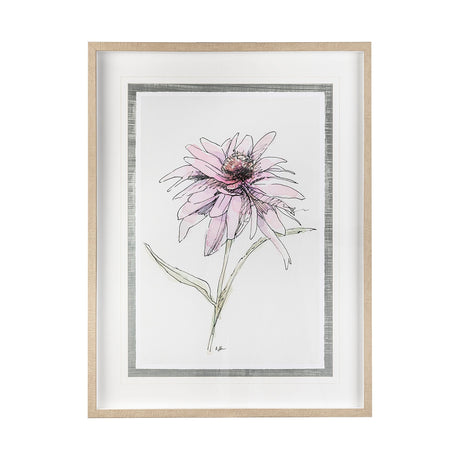 Echinacea I by Panpan Zhang a Framed Art Print Matted under Glass by Mercana at Eve Furniture