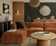 Echo Amber Fabric 4-Pc Reversible Sectional 105" x 70" by Diamond Sofa at Eve Furniture