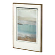 Echo Beach by Caroline Gold a Hand Embellished Textured Framed Art Print Matted under Glass by Mercana at Eve Furniture