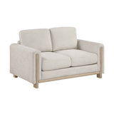 Echo Beige Loveseat by Homelegance at Eve Furniture