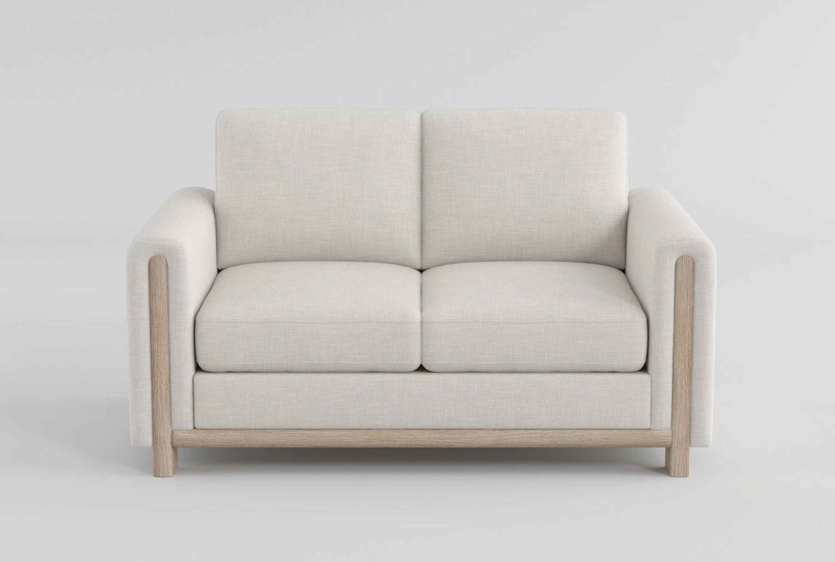 Echo Beige Loveseat by Homelegance at Eve Furniture