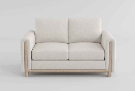 Echo Beige Loveseat by Homelegance at Eve Furniture