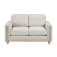 Echo Beige Loveseat by Homelegance at Eve Furniture