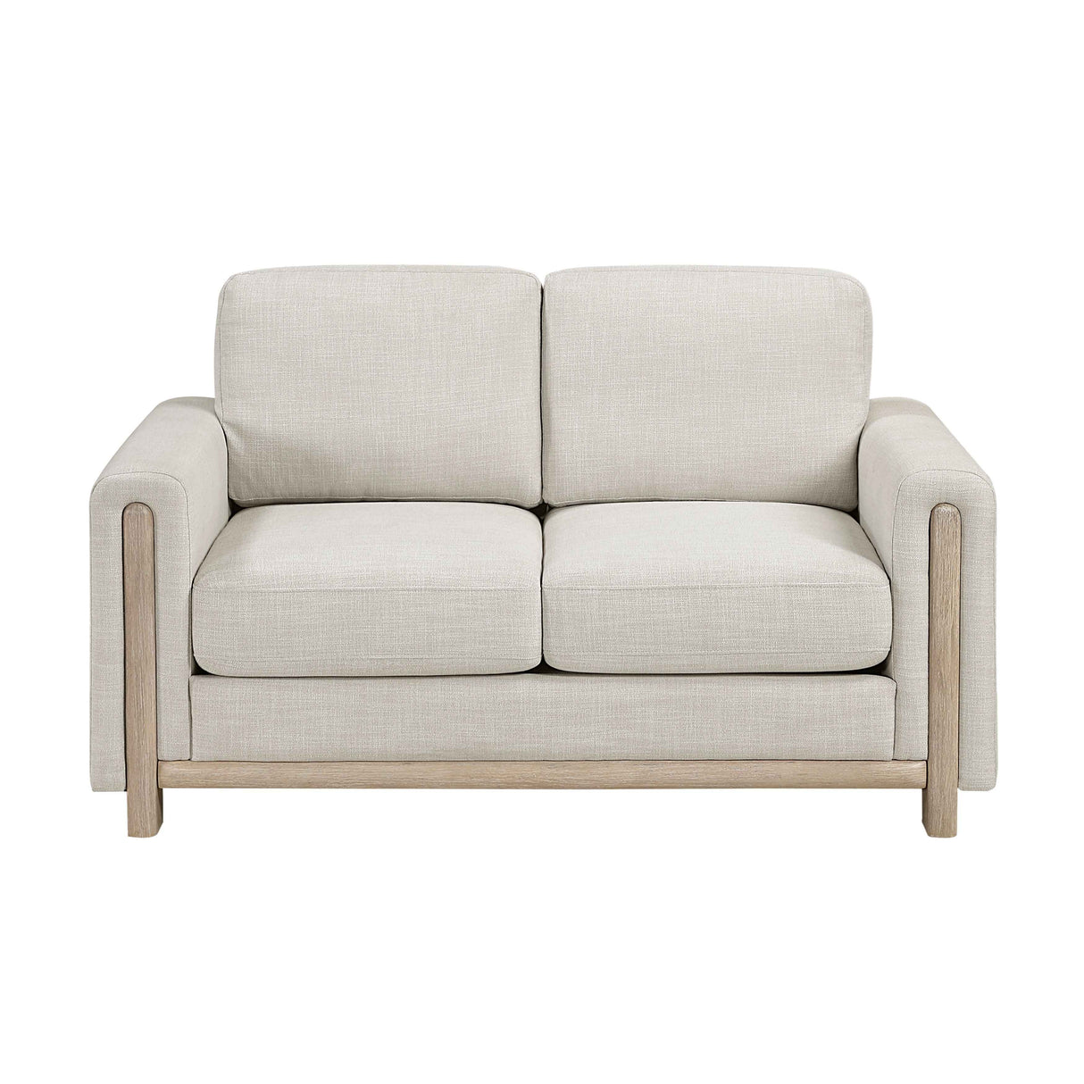 Echo Beige Loveseat by Homelegance at Eve Furniture