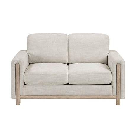 Echo Beige Loveseat by Homelegance at Eve Furniture