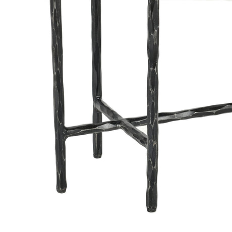 Echo Hammered Metal/Blue Stone 35 Console Table by Classic Home at Eve Furniture