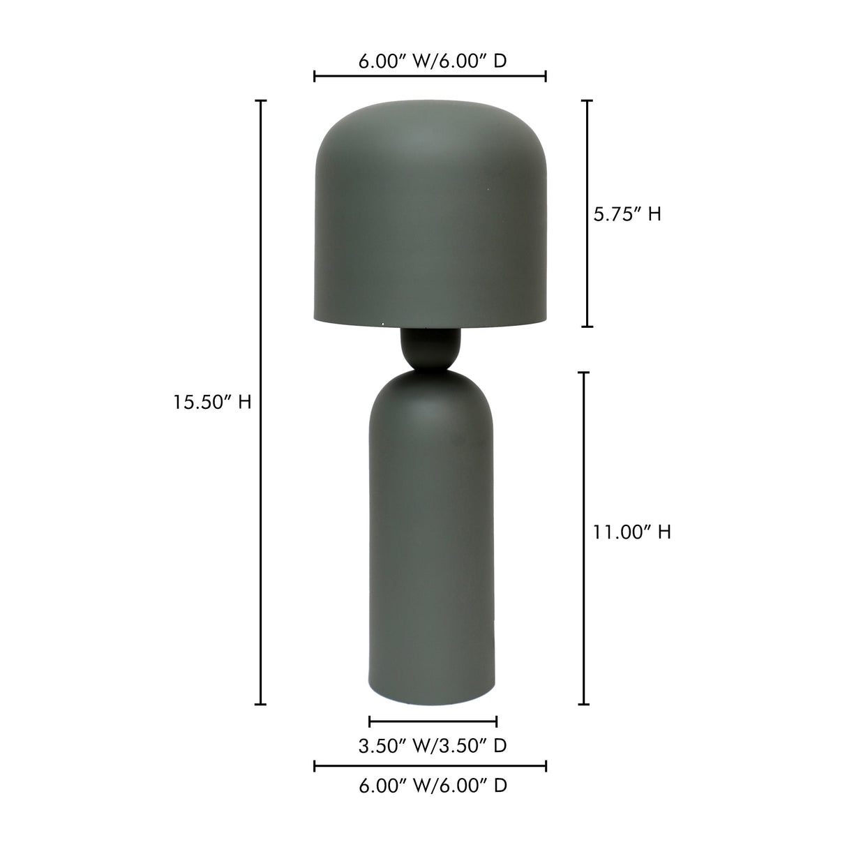 Echo Green Lamp by Moe's Home at Eve Furniture