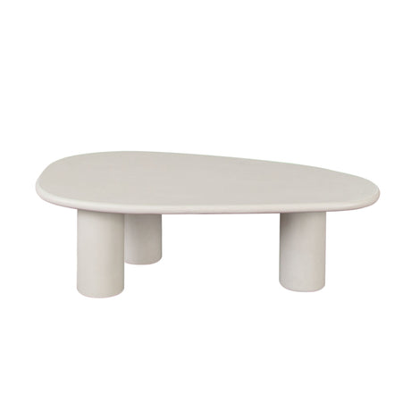 Echo Ivory Cement Coffee Table by Diamond Sofa at Eve Furniture