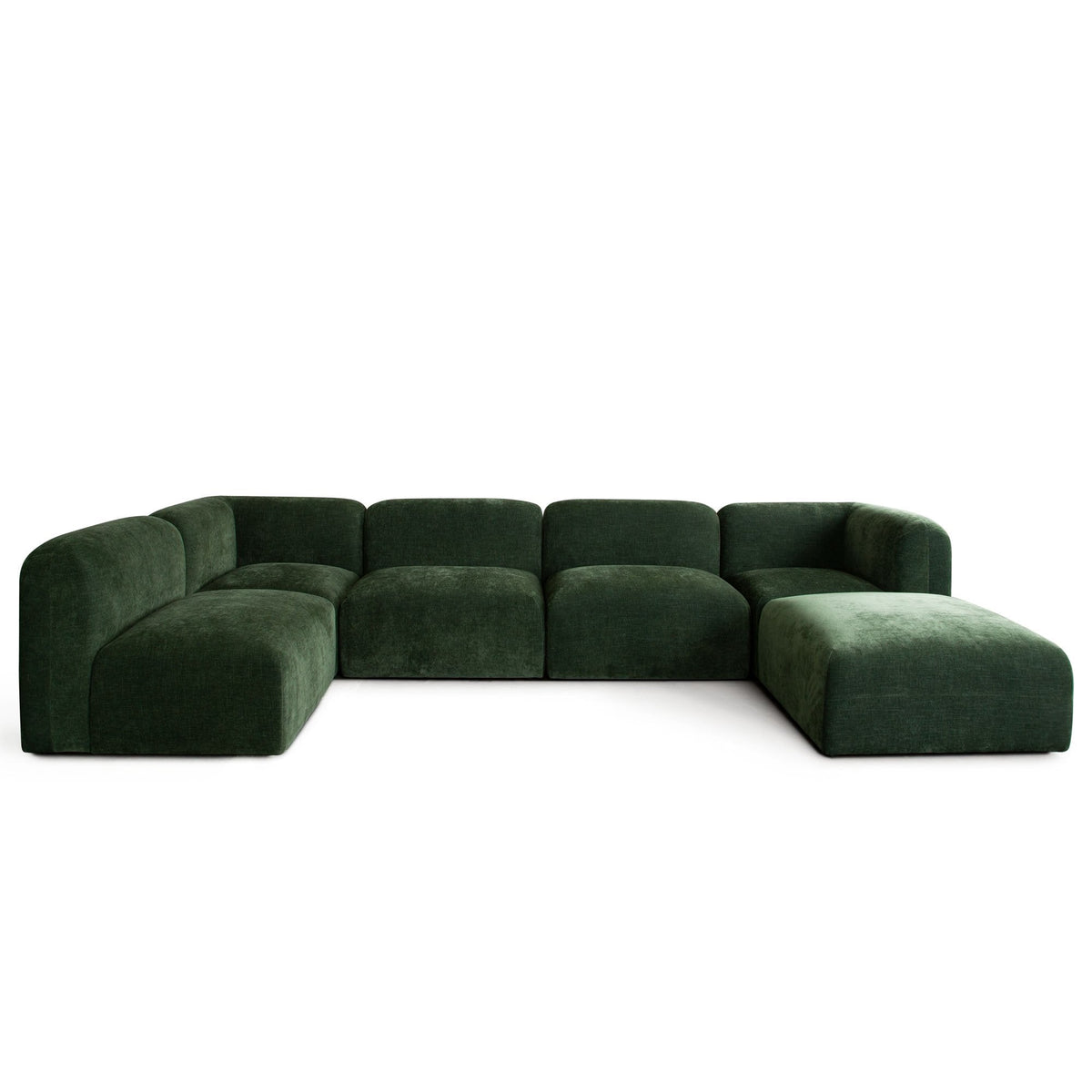 Echo Spruce Fabric 6-Pc Sectional 140" x 70" by Diamond Sofa at Eve Furniture
