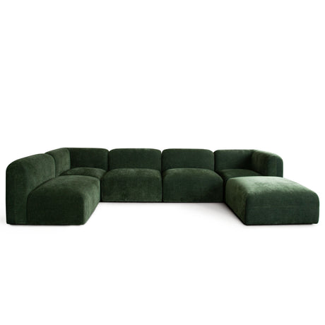 Echo Spruce Fabric 6-Piece Sectional by Diamond Sofa at Eve Furniture