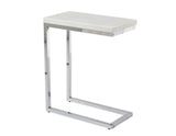 Echo White Marble Top Chairside End Table by Steve Silver at Eve Furniture