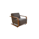 Eckersley Cool Brown Leather Lounge Chair by Moe's Home at Eve Furniture