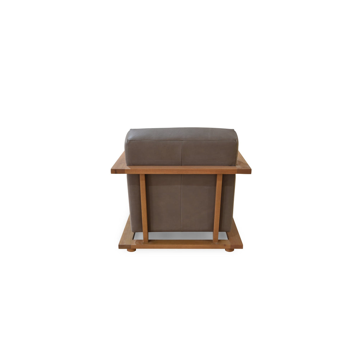 Eckersley Cool Brown Leather Lounge Chair by Moe's Home at Eve Furniture