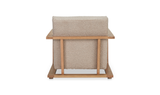 Eckersley Lounge Chair Beige Faux Shearling by Moe's Home at Eve Furniture