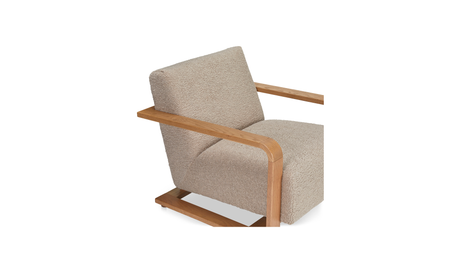 Eckersley Lounge Chair Beige Faux Shearling by Moe's Home at Eve Furniture