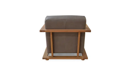 Eckersley Lounge Chair Cool Brown Leather by Moe's Home at Eve Furniture