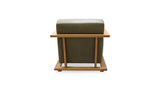 Eckersley Lounge Chair Olive Leather by Moe's Home at Eve Furniture