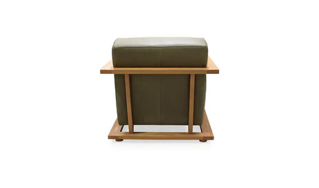 Eckersley Lounge Chair Olive Leather by Moe's Home at Eve Furniture