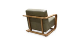 Eckersley Lounge Chair Olive Leather by Moe's Home at Eve Furniture