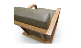 Eckersley Lounge Chair Olive Leather by Moe's Home at Eve Furniture