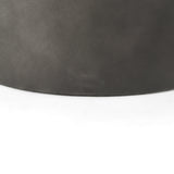 Eclipse Gunmetal Gray Drum Base w/ Brown Wood Top Nested Coffee Table by Mercana at Eve Furniture