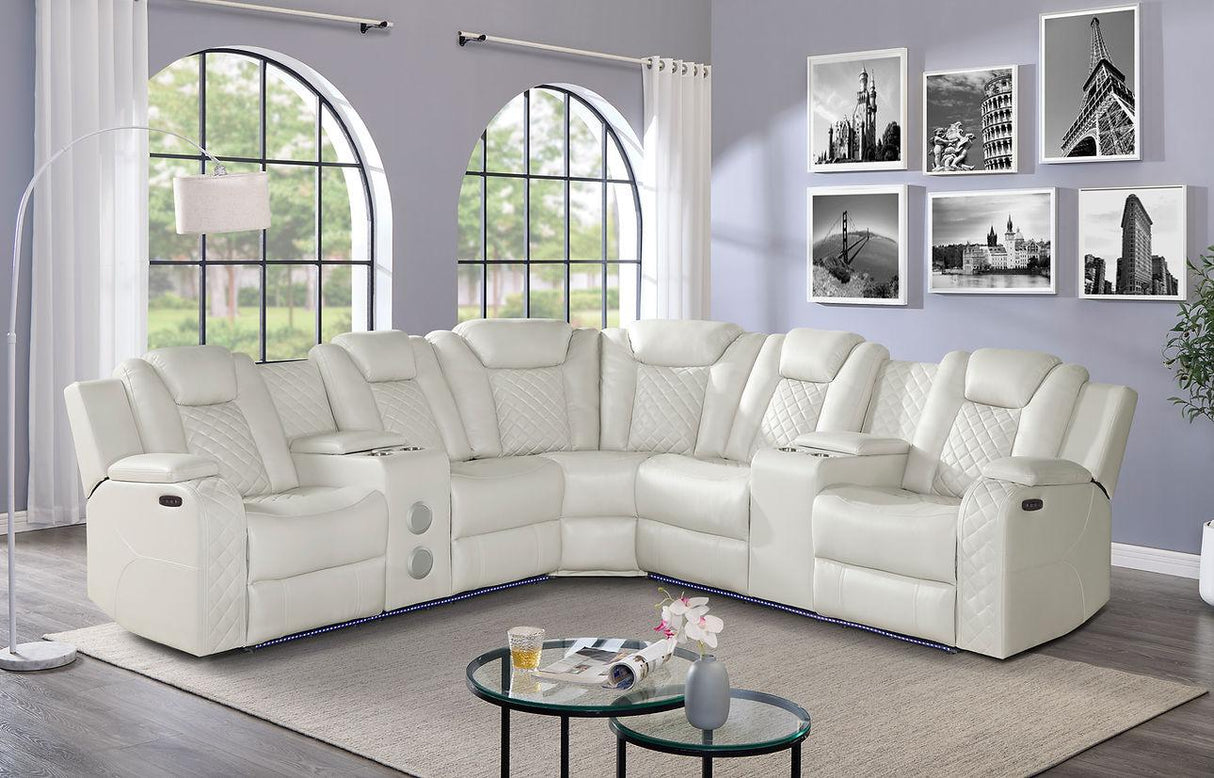Eclipse Sand 6-Piece Power Sectional by New Era Innovations at Eve Furniture