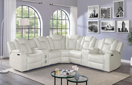 Eclipse Sand 6-Piece Power Sectional by New Era Innovations at Eve Furniture