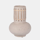 Ecomix, 10" Top Weave Nomad Vase, Ivory