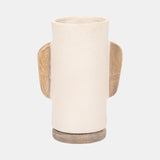 Ecomix, 13" Organic Vase, Ivory