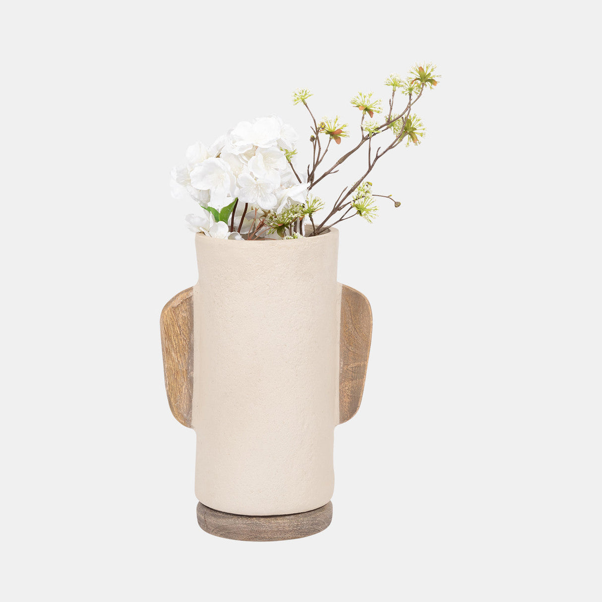 Ecomix, 13" Organic Vase, Ivory