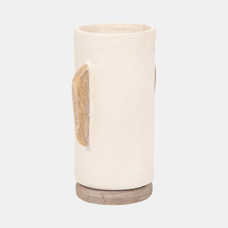 Ecomix, 13" Organic Vase, Ivory