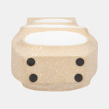 Ecomix, 19" Big Polka Dot Vase, Ivory