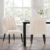 Eda Dining Chair in Cream by Manhattan Comfort at Eve Furniture
