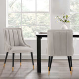 Eda Dining Chair in Grey by Manhattan Comfort at Eve Furniture