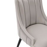 Eda Dining Chair in Grey by Manhattan Comfort at Eve Furniture