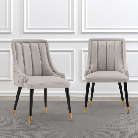 Eda Dining Chair in Grey (set of 2) by Manhattan Comfort at Eve Furniture