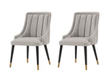 Eda Dining Chair in Grey (set of 2) by Manhattan Comfort at Eve Furniture