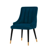 Eda Dining Chair in Midnight Blue by Manhattan Comfort at Eve Furniture