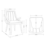 Eda Dining Chair in Midnight Blue by Manhattan Comfort at Eve Furniture