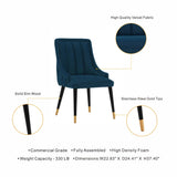 Eda Dining Chair in Midnight Blue by Manhattan Comfort at Eve Furniture