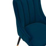 Eda Dining Chair in Midnight Blue by Manhattan Comfort at Eve Furniture