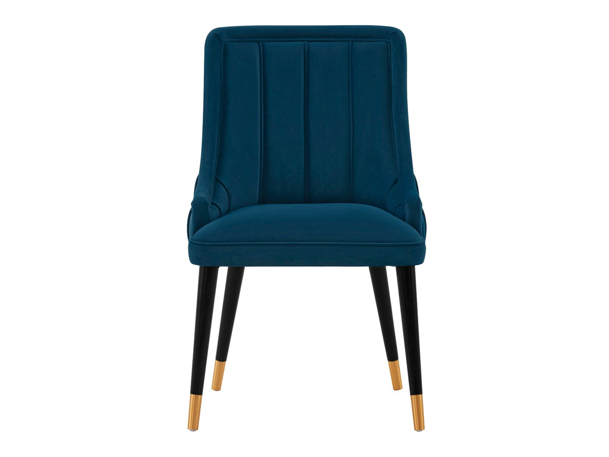 Eda Dining Chair in Midnight Blue by Manhattan Comfort at Eve Furniture