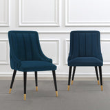 Eda Dining Chair in Midnight Blue (set of 2) by Manhattan Comfort at Eve Furniture