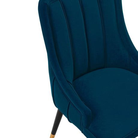 Eda Dining Chair in Midnight Blue (set of 2) by Manhattan Comfort at Eve Furniture