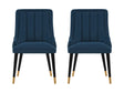 Eda Dining Chair in Midnight Blue (set of 2) by Manhattan Comfort at Eve Furniture