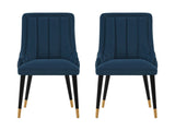 Eda Dining Chair in Midnight Blue (set of 2) by Manhattan Comfort at Eve Furniture