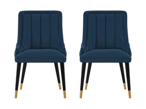 Eda Dining Chair in Midnight Blue (set of 2) by Manhattan Comfort at Eve Furniture