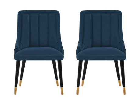 Eda Dining Chair in Midnight Blue (set of 2) by Manhattan Comfort at Eve Furniture