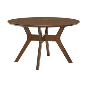 Edam Brown Round Dining Table by Homelegance at Eve Furniture